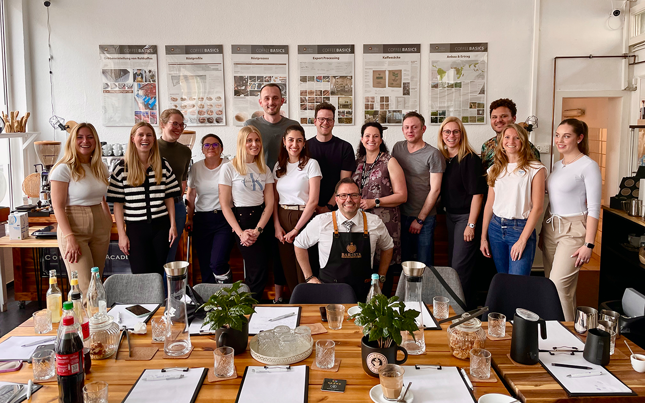 Gruppenfoto aus der Coffee Academy