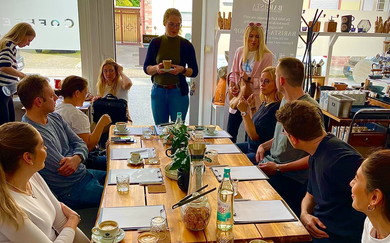 Wissensaustausch in der Coffee Academy