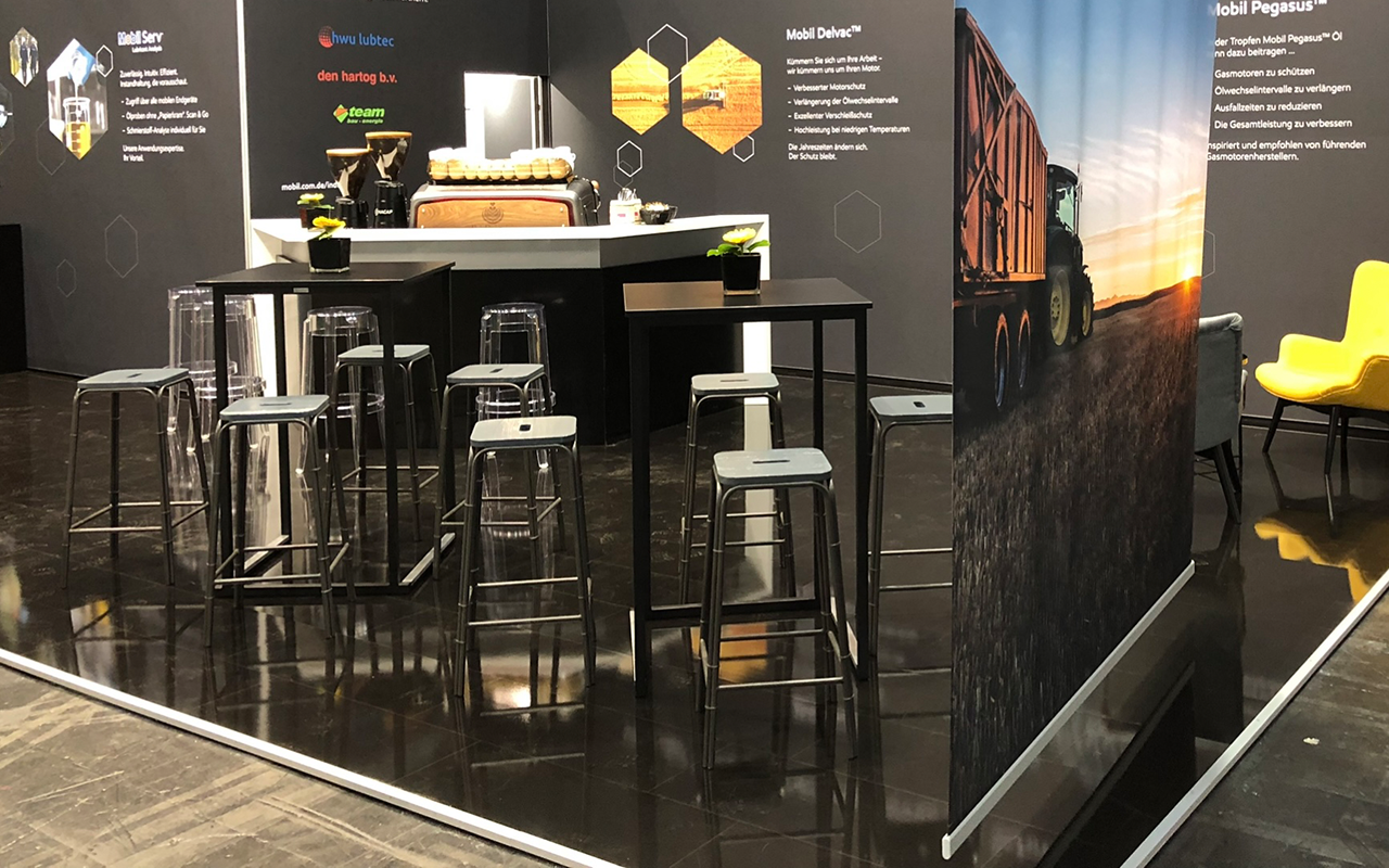 Messestand im modernen Stil | Kaffee-Catering - Messe