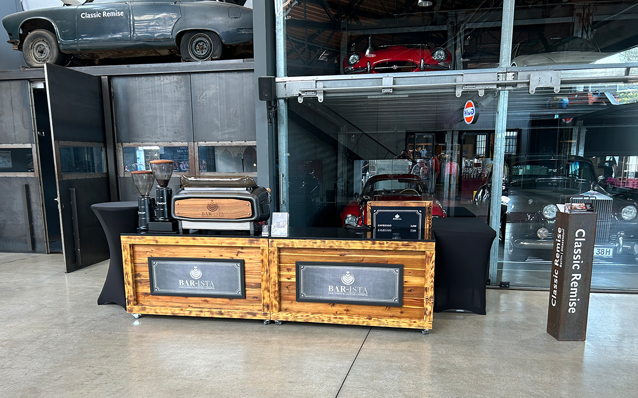 Bar-Ista Kaffe Stand in der Classic Remise in Düsseldorf | Kaffee-Catering - Messe